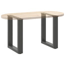 sofabordsben U-formet 2 stk. antracit 28 x (42-43) cm stål