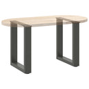 sofabordsben U-formet 2 stk. antracit 38 x (42-43) cm stål