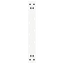 sofabordsben U-formet 2 stk. hvid 50x(42-43) cm stål