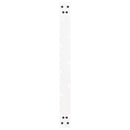 sofabordsben U-formet 2 stk. hvid 60 x (42-43) cm stål