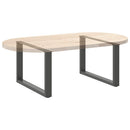 sofabordsben U-formet 2 stk. antracit 60x(42-43) cm stål