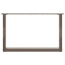 sofabordsben U-formet 2 stk. naturstål 60 x (42-43) cm stål