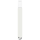 sofabordsben U-formet 2 stk. hvid 70 x (42-43) cm stål