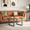 sofabordsben U-formet 2 stk. antracit 70 x (42-43) cm stål