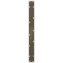 sofabordsben U-formet 2 stk. naturstål 70 x (42-43) cm stål