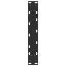 konsolbordben U-formet 2 stk. sort 38 x (72-73) cm stål