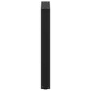 spisebordsben U-formet 2 stk. sort 50x(72-73) cm stål