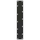 spisebordsben U-formet 2 stk. sort 50x(72-73) cm stål