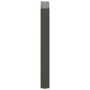 spisebordsben U-formet 2 stk. antracit 50x(72-73) cm stål