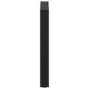 spisebordsben U-formet 2 stk. sort 60 x (72-73) cm stål