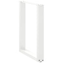 spisebordsben U-formet 2 stk. hvid 60 x (72-73) cm stål