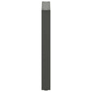 spisebordsben U-formet 2 stk. antracit 60 x (72-73) cm stål