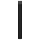 spisebordsben U-formet 2 stk. sort 70 x (72-73) cm stål