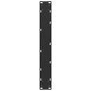 spisebordsben U-formet 2 stk. sort 70 x (72-73) cm stål