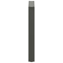 spisebordsben U-formet 2 stk. antracit 70 x (72-73) cm stål