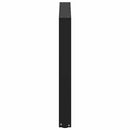 spisebordsben U-formet 2 stk. sort 80 x (72-73) cm stål