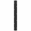 spisebordsben U-formet 2 stk. sort 80 x (72-73) cm stål