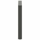 spisebordsben U-formet 2 stk. antracit 80x(72-73) cm stål