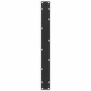 spisebordsben U-formet 2 stk. sort 90 x (72-73) cm stål