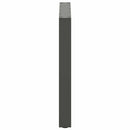 spisebordsben U-formet 2 stk. antracit 90x(72-73) cm stål