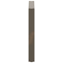 spisebordsben U-formet 2 stk. naturstål 90 x (72-73) cm stål