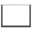 spisebordsben U-formet 2 stk. antracit 100x(72-73) cm stål