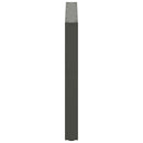 spisebordsben U-formet 2 stk. antracit 100x(72-73) cm stål