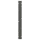 spisebordsben U-formet 2 stk. antracit 100x(72-73) cm stål