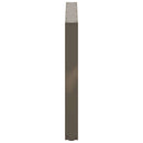 spisebordsben U-formet 2 stk. naturstål 100x(72-73) cm stål