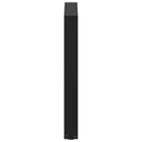 spisebordsben U-formet 3 stk. sort 70 x (72-73) cm stål