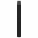 spisebordsben U-formet 3 stk. sort 80 x (72-73) cm stål