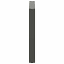 spisebordsben U-formet 3 stk. antracit 80x(72-73) cm stål