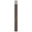 spisebordsben U-formet 3 stk. naturstål 80x(72-73) cm stål