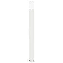 spisebordsben U-formet 3 Stk. hvid 100x(72-73) cm stål
