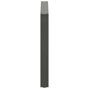 spisebordsben U-formet 3 Stk. antracit 100x(72-73) cm stål