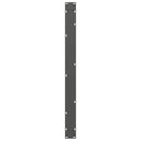spisebordsben U-formet 3 Stk. antracit 100x(72-73) cm stål
