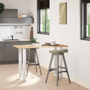 barbordsben U-formet 2 stk. hvid 40x(90-91) cm stål