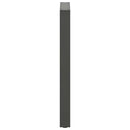 barbordsben U-formet 2 stk. antracit 40x(90-91) cm stål