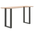 barbordsben U-formet 2 stk. antracit 40x(90-91) cm stål
