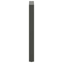 barbordsben U-formet 2 stk. antracit 50x(90-91) cm stål