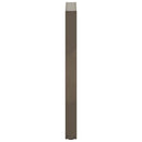 barbordsben U-formet 2 stk. naturstål 50x(90-91) cm stål