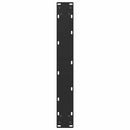 barbordsben U-formet 2 stk. sort 60x(90-91) cm stål
