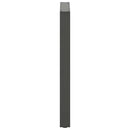 barbordsben U-formet 2 stk. antracit 60x(90-91) cm stål
