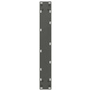 barbordsben U-formet 2 stk. antracit 60x(90-91) cm stål