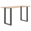 barbordsben U-formet 2 stk. antracit 60x(90-91) cm stål