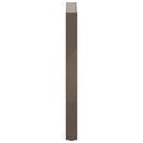 barbordsben U-formet 2 stk. naturstål 60x(90-91) cm stål