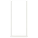 barbordsben U-formet 2 stk. hvid 40x(100-101) cm stål