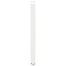 barbordsben U-formet 2 stk. hvid 40x(100-101) cm stål