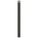 barbordsben U-formet 2 stk. antracit 40x(100-101) cm stål