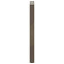 barbordsben U-formet 2 stk. naturstål 40x(100-101) cm stål